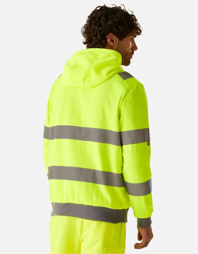 Professional Mens Pro Contract Hi-Vis Hoodie