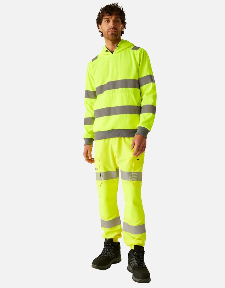 Professional Mens Pro Contract Hi-Vis Hoodie