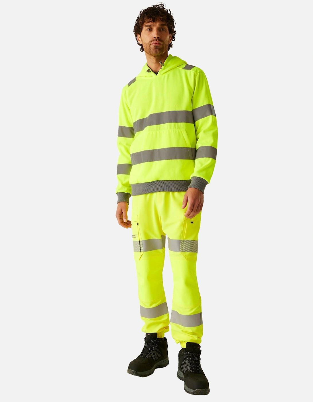 Professional Mens Pro Contract Hi-Vis Hoodie