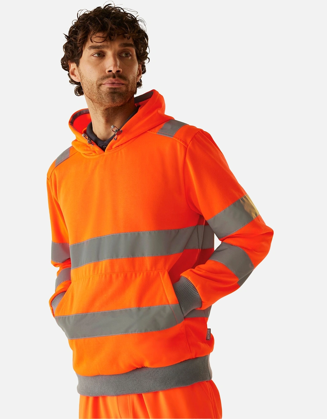 Professional Mens Pro Contract Hi-Vis Hoodie