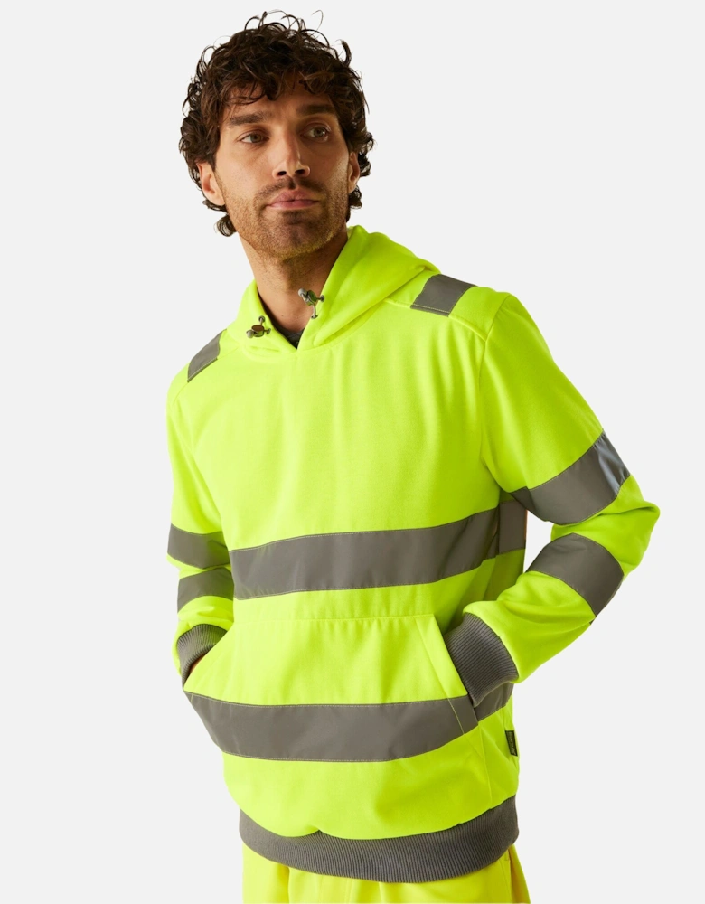 Professional Mens Pro Contract Hi-Vis Hoodie