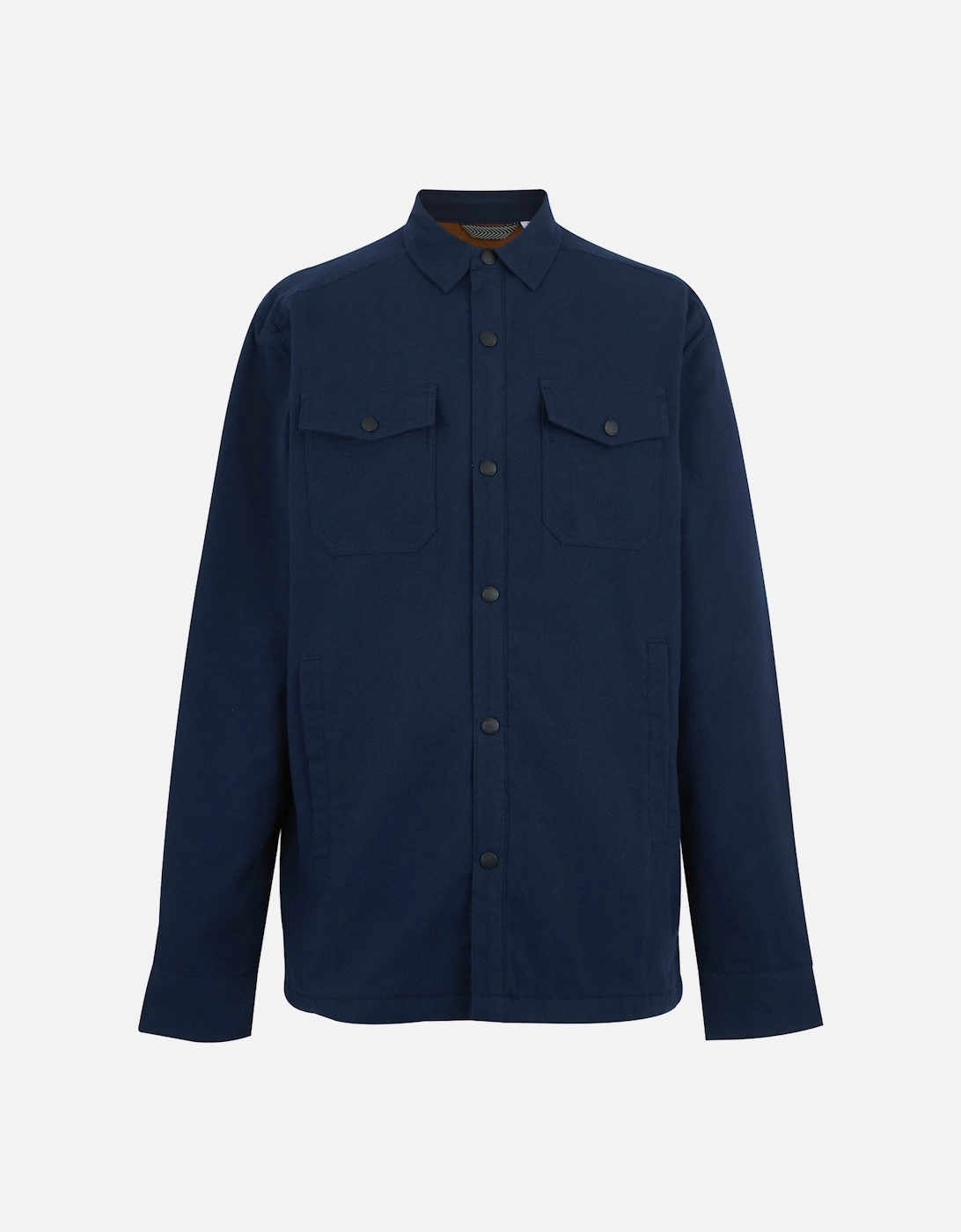 Mens Spennith Plain Shirt Jacket, 6 of 5