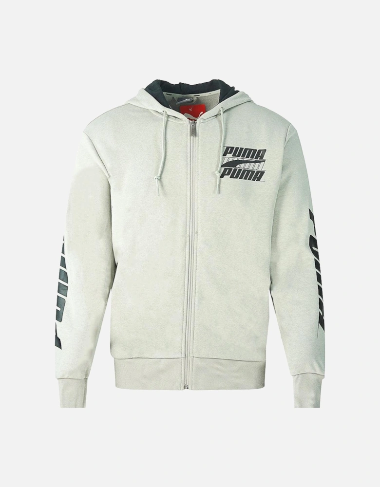 Mens Rebel Bold Full Zip Hoodie