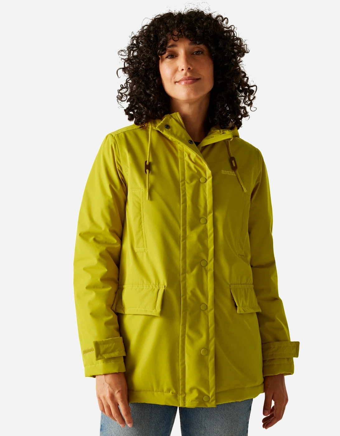 Womens/Ladies Orla Kiely Plain Mid Length Waterproof Jacket