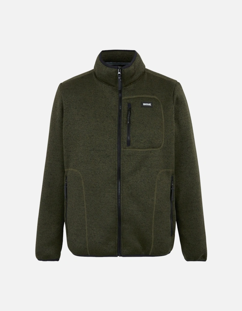 Mens Barlee Marl Full Zip Fleece Jacket