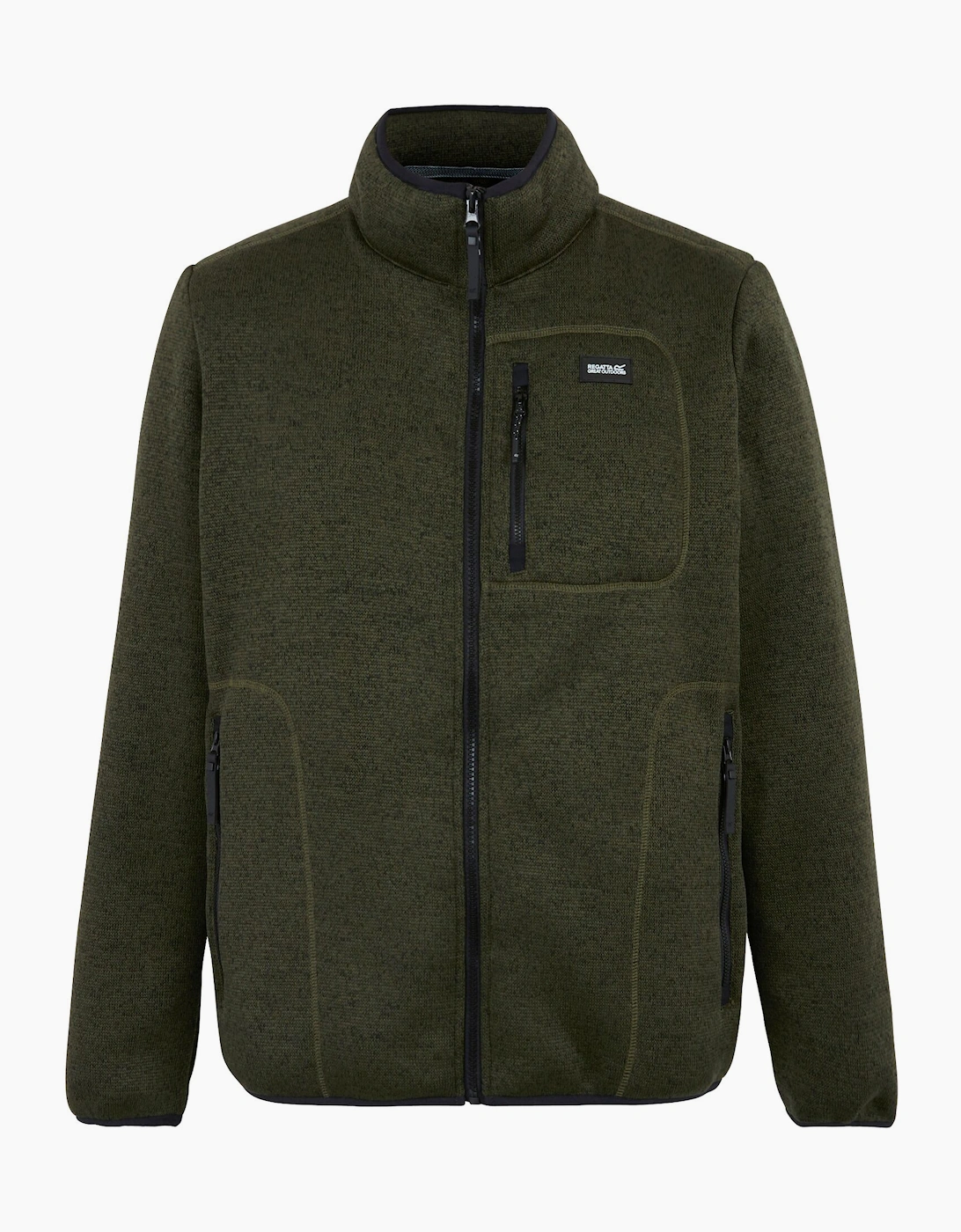 Regatta Men's Regatta Mens Barlee Marl Full Zip Fleece Jacket - Green