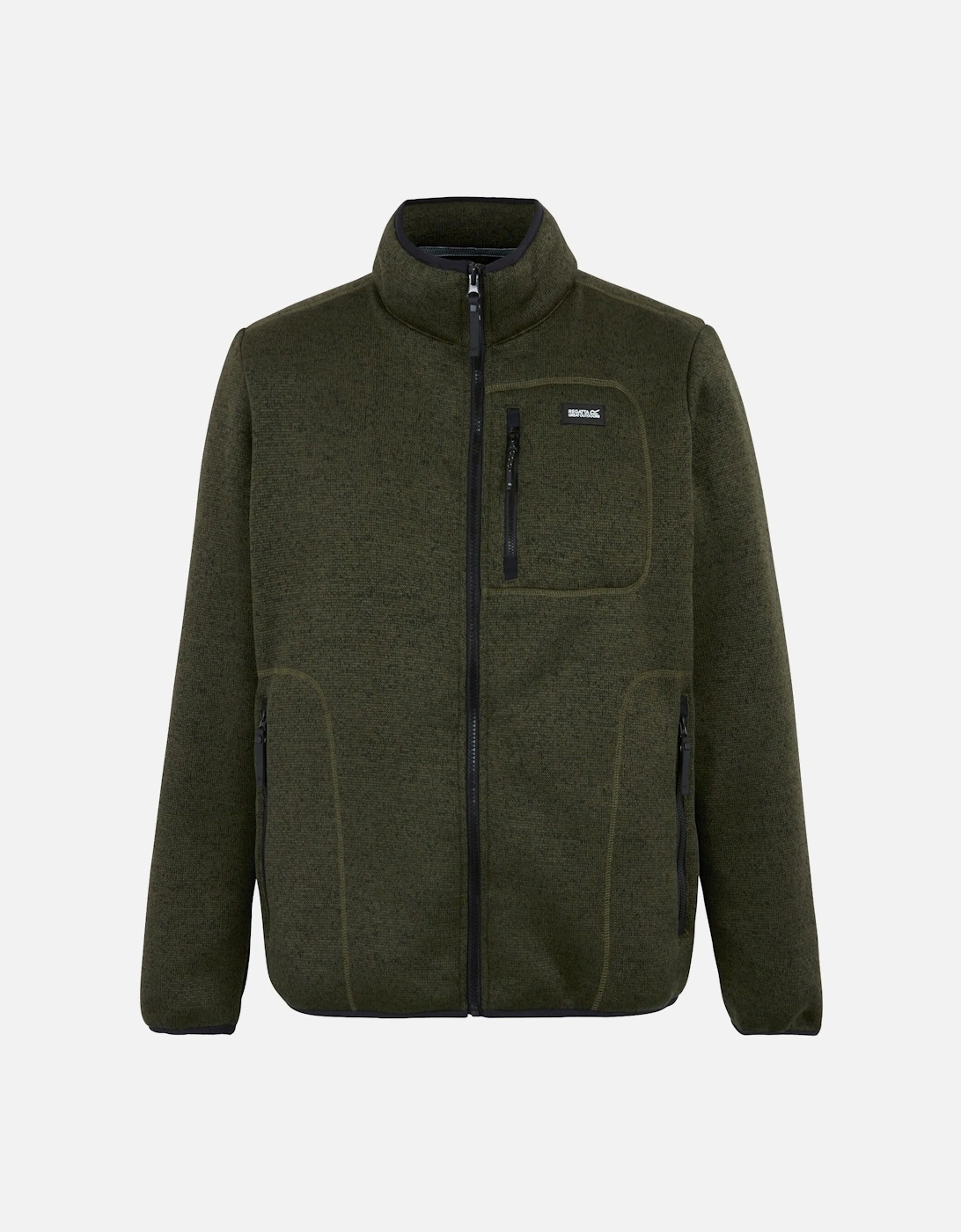 Mens Barlee Marl Full Zip Fleece Jacket, 6 of 5