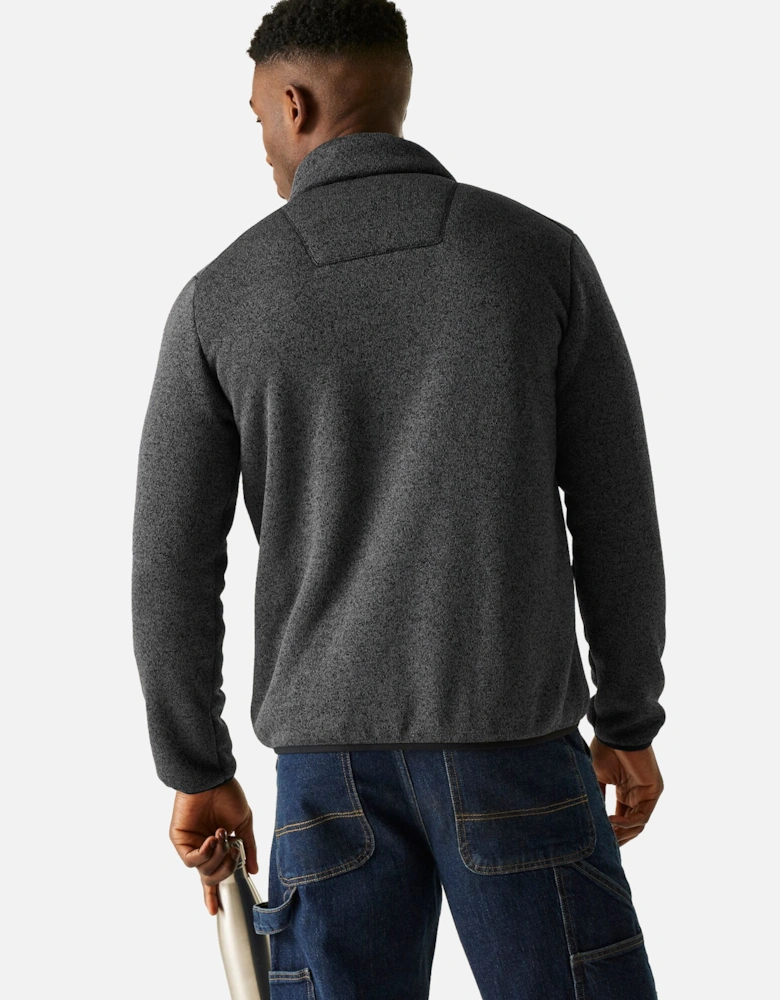 Mens Barlee Marl Full Zip Fleece Jacket