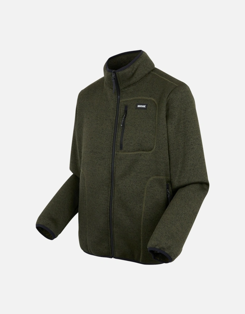 Mens Barlee Marl Full Zip Fleece Jacket