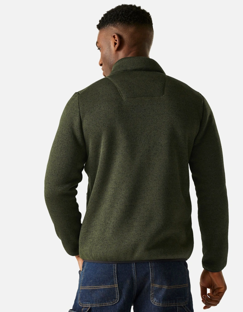 Mens Barlee Marl Full Zip Fleece Jacket