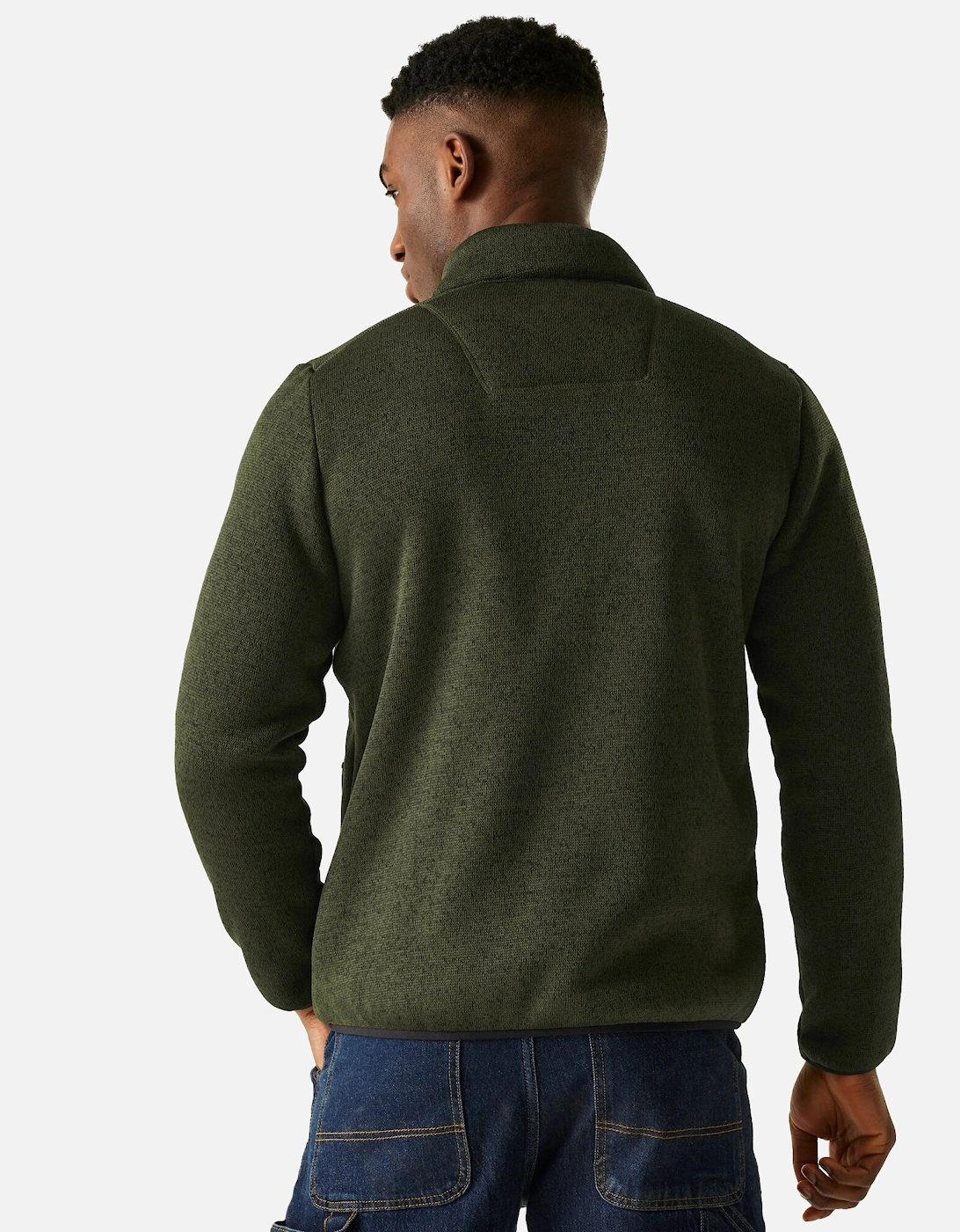 Mens Barlee Marl Full Zip Fleece Jacket