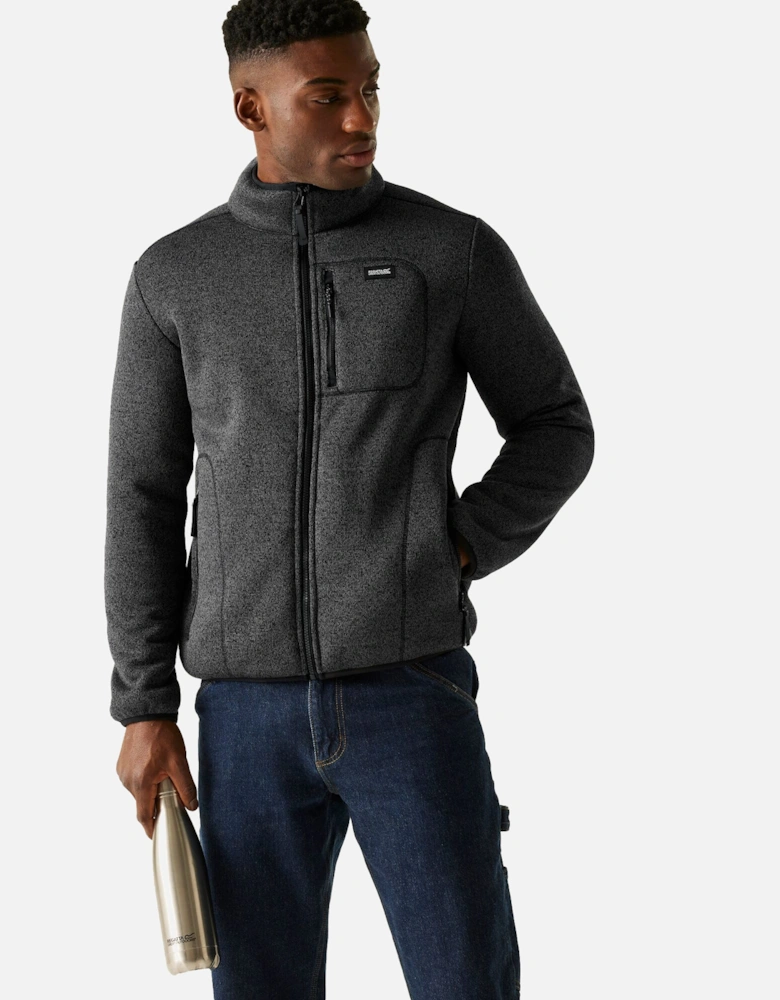 Mens Barlee Marl Full Zip Fleece Jacket