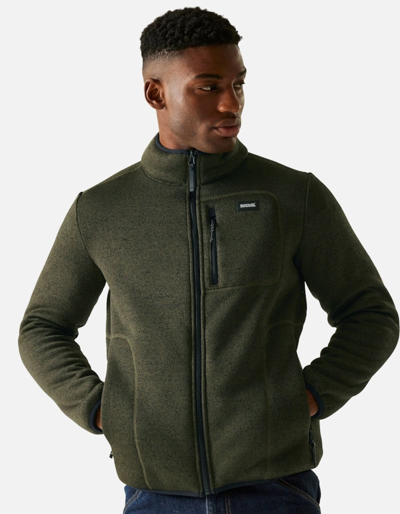 Mens Barlee Marl Full Zip Fleece Jacket