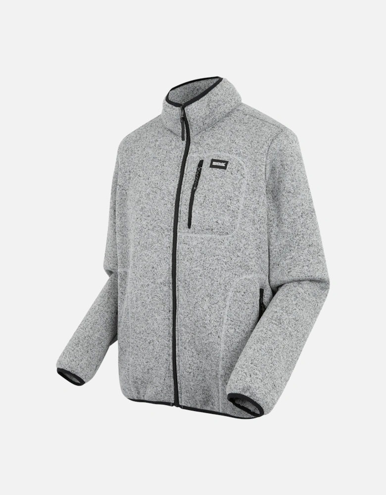 Mens Barlee Marl Full Zip Fleece Jacket