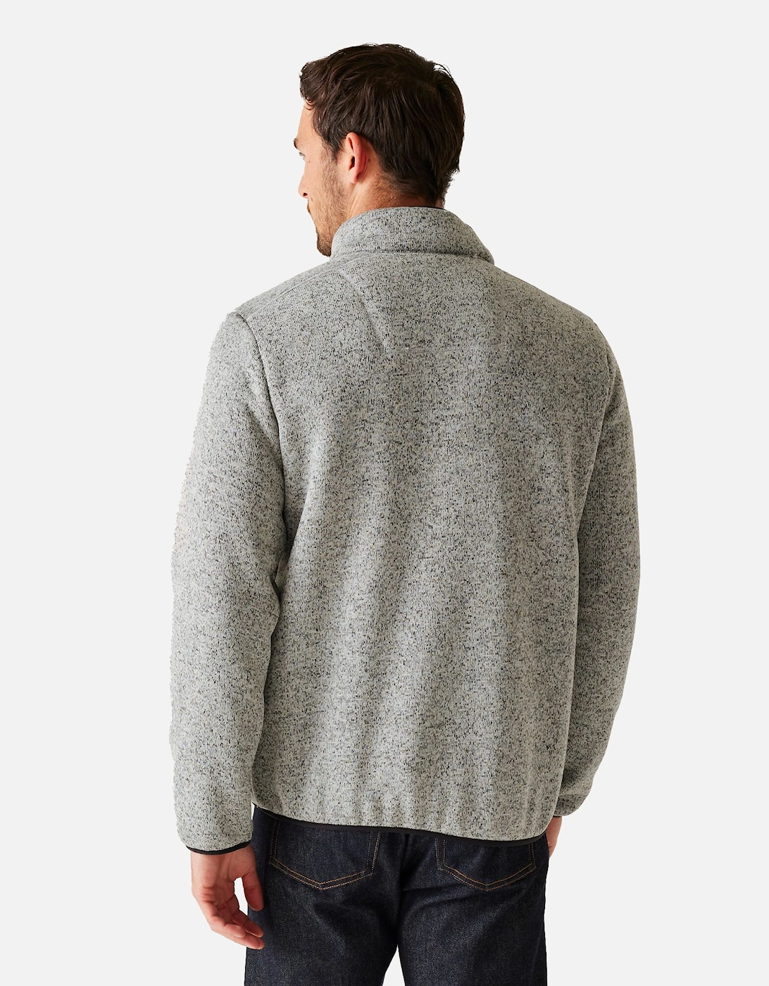 Mens Barlee Marl Full Zip Fleece Jacket