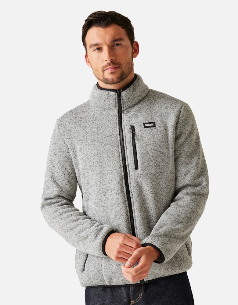 Mens Barlee Marl Full Zip Fleece Jacket
