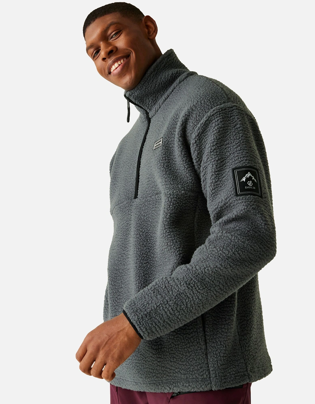 Mens Twin Tip Half Zip Fleece Jacket
