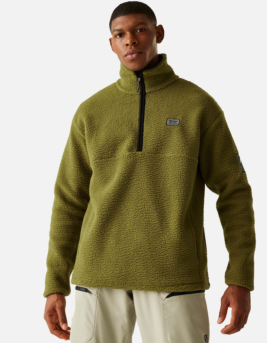 Mens Twin Tip Half Zip Fleece Jacket