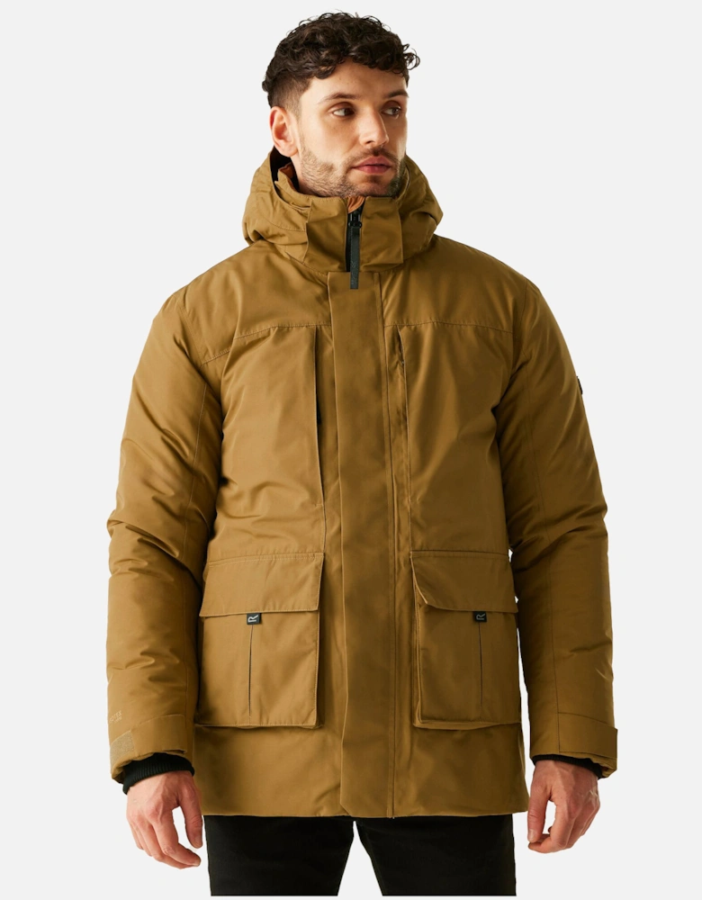 Mens Marron Insulated Waterproof Jacket