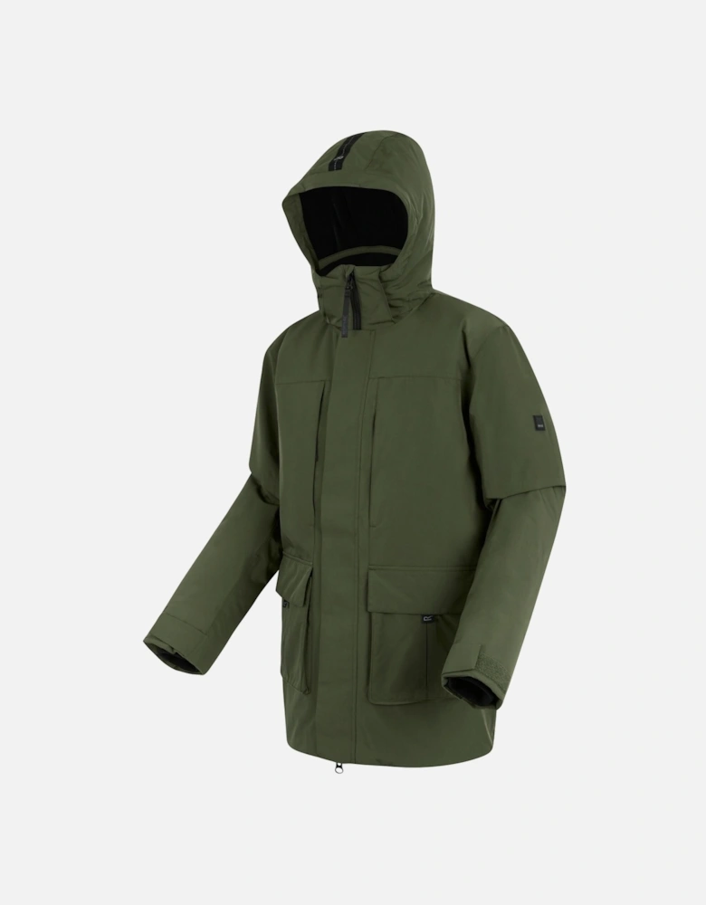 Mens Marron Insulated Waterproof Jacket
