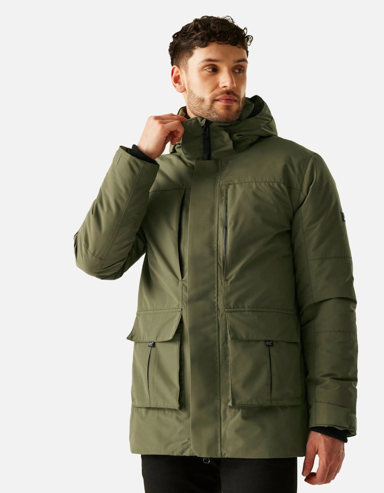 Mens Marron Insulated Waterproof Jacket