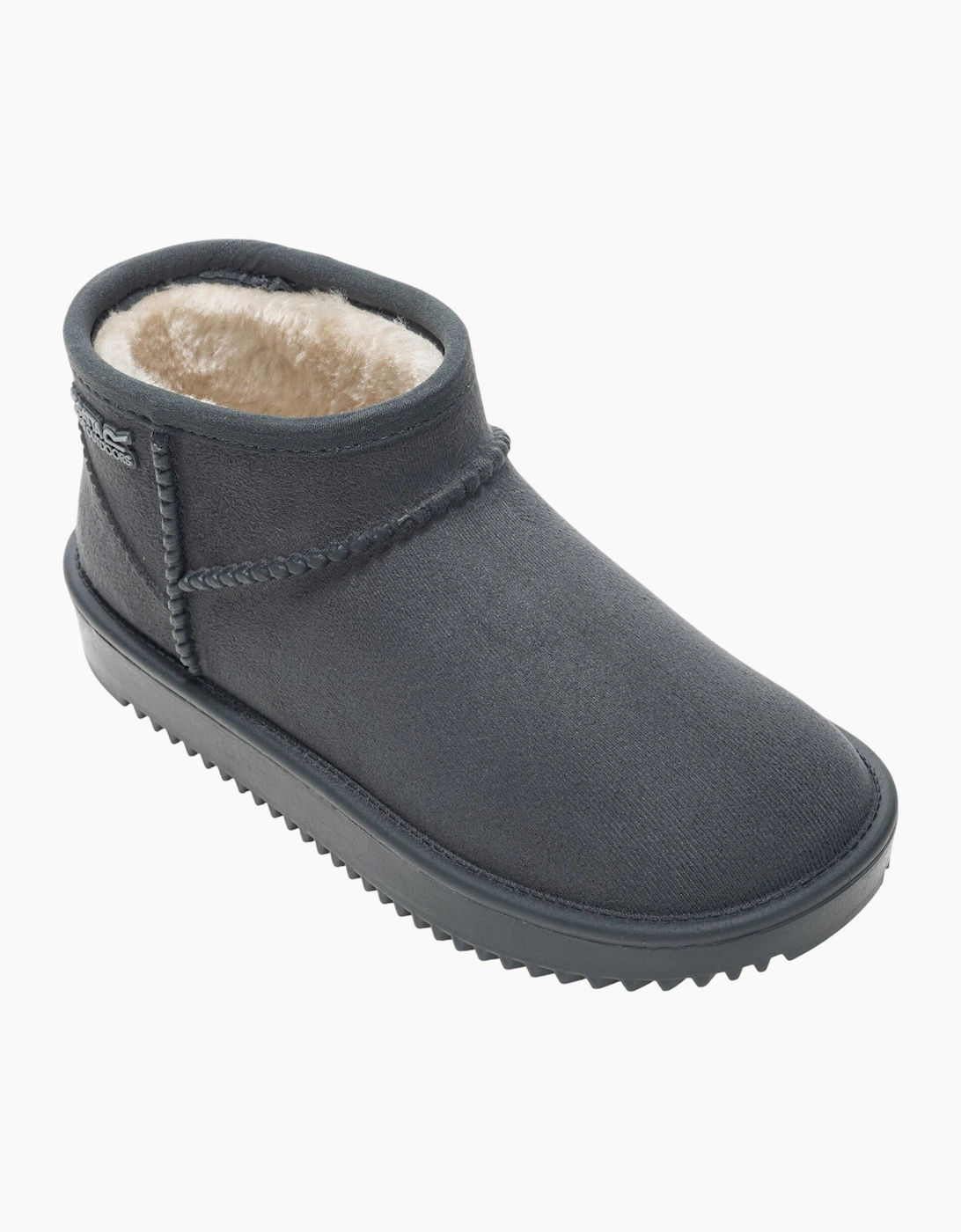 Regatta Unisex Grey Childrens/ Risley Waterproof Winter Boots - Size 1 UK Kids