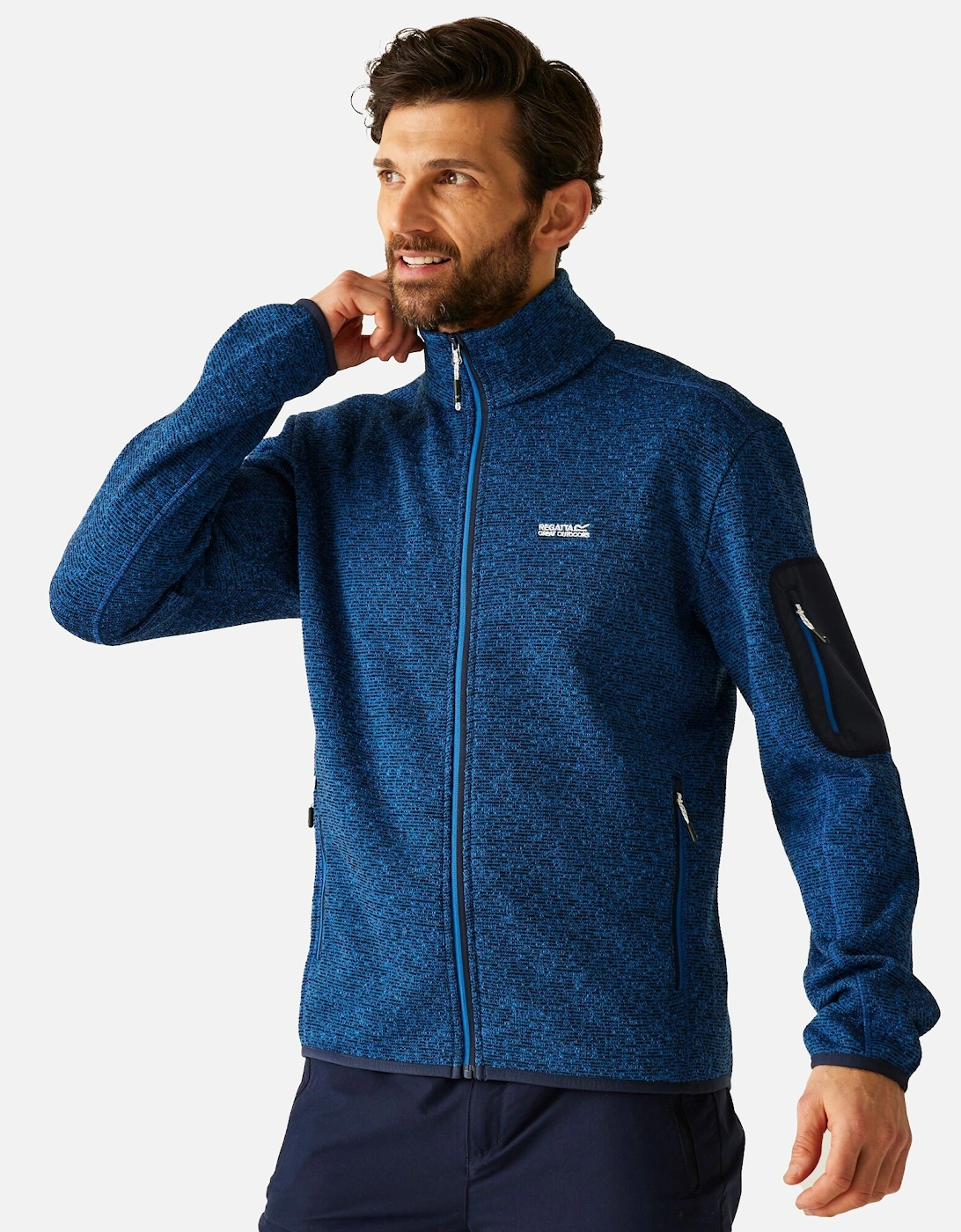 Mens Newhill Marl Full Zip Fleece Jacket