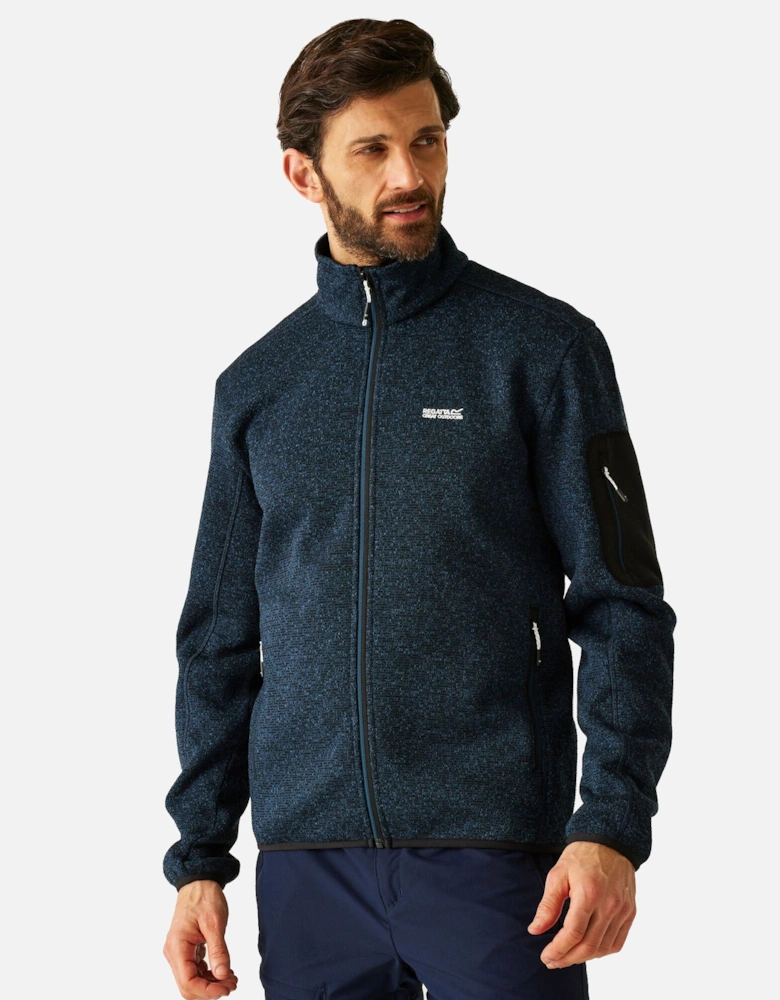 Mens Newhill Marl Full Zip Fleece Jacket