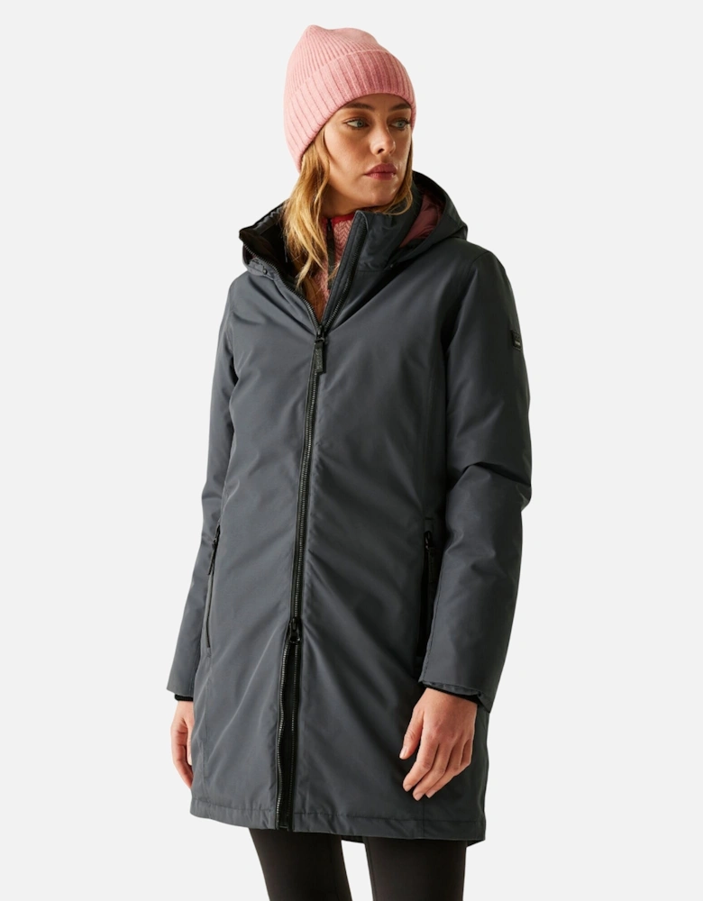 Womens/Ladies Marron Insulated Waterproof Jacket
