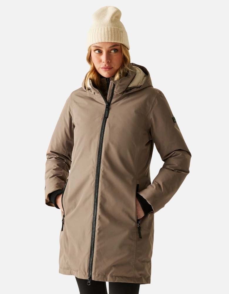 Womens/Ladies Marron Insulated Waterproof Jacket