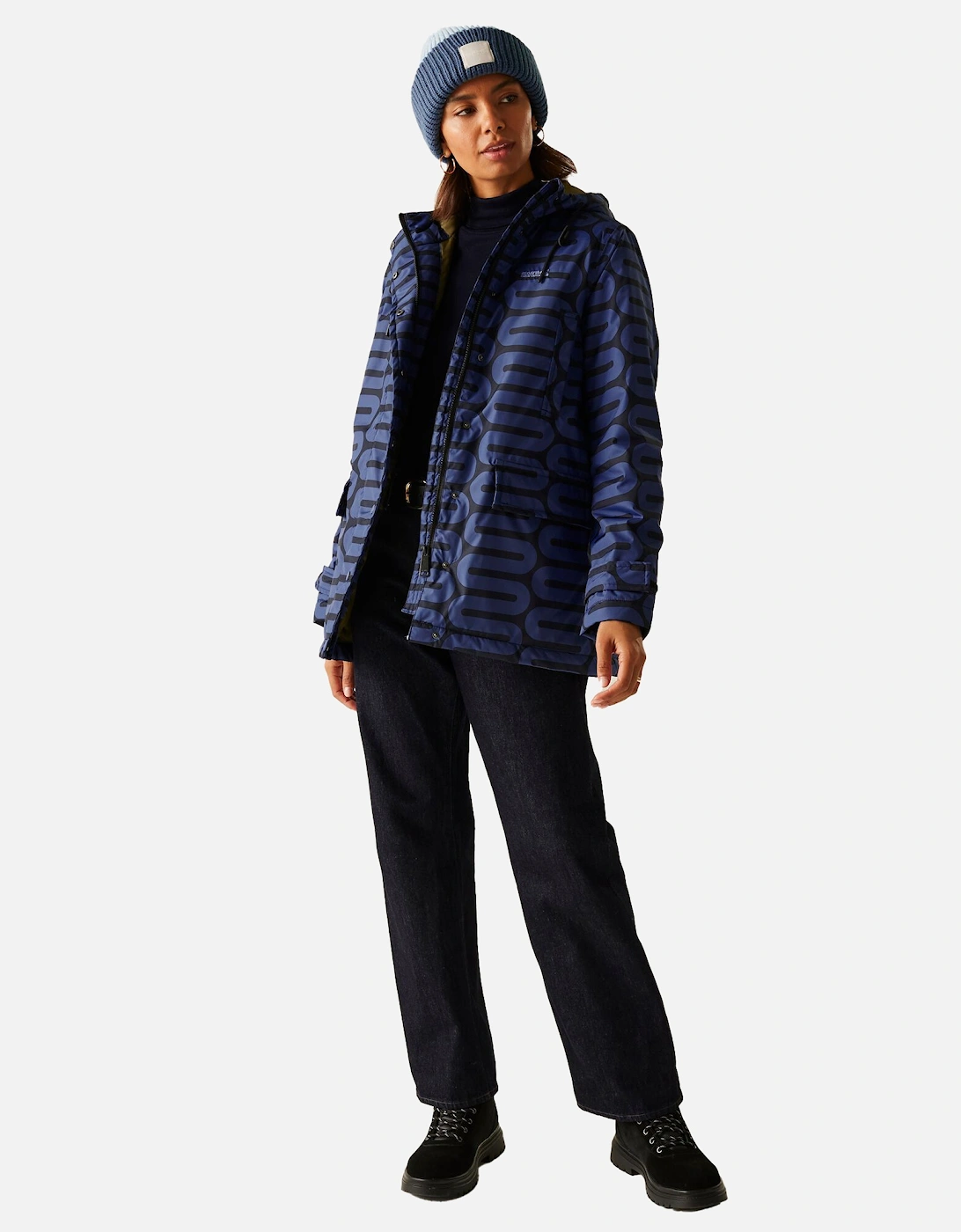 Womens/Ladies Orla Kiely Wiggle Mid Length Waterproof Jacket
