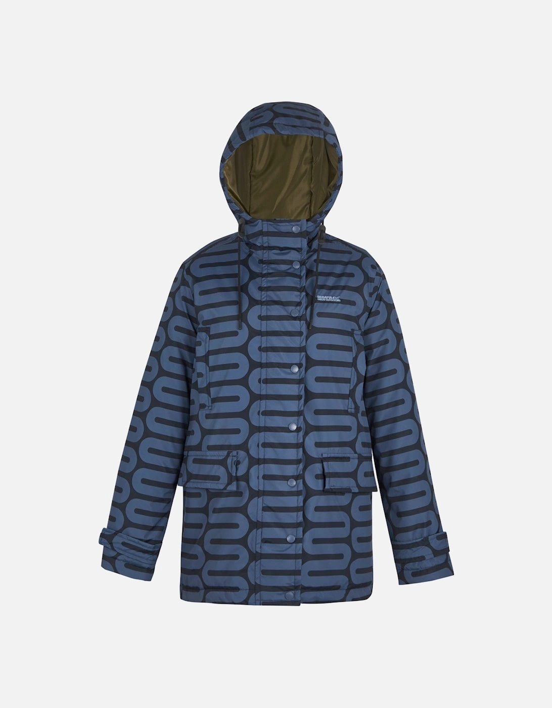 Womens/Ladies Orla Kiely Wiggle Mid Length Waterproof Jacket, 6 of 5