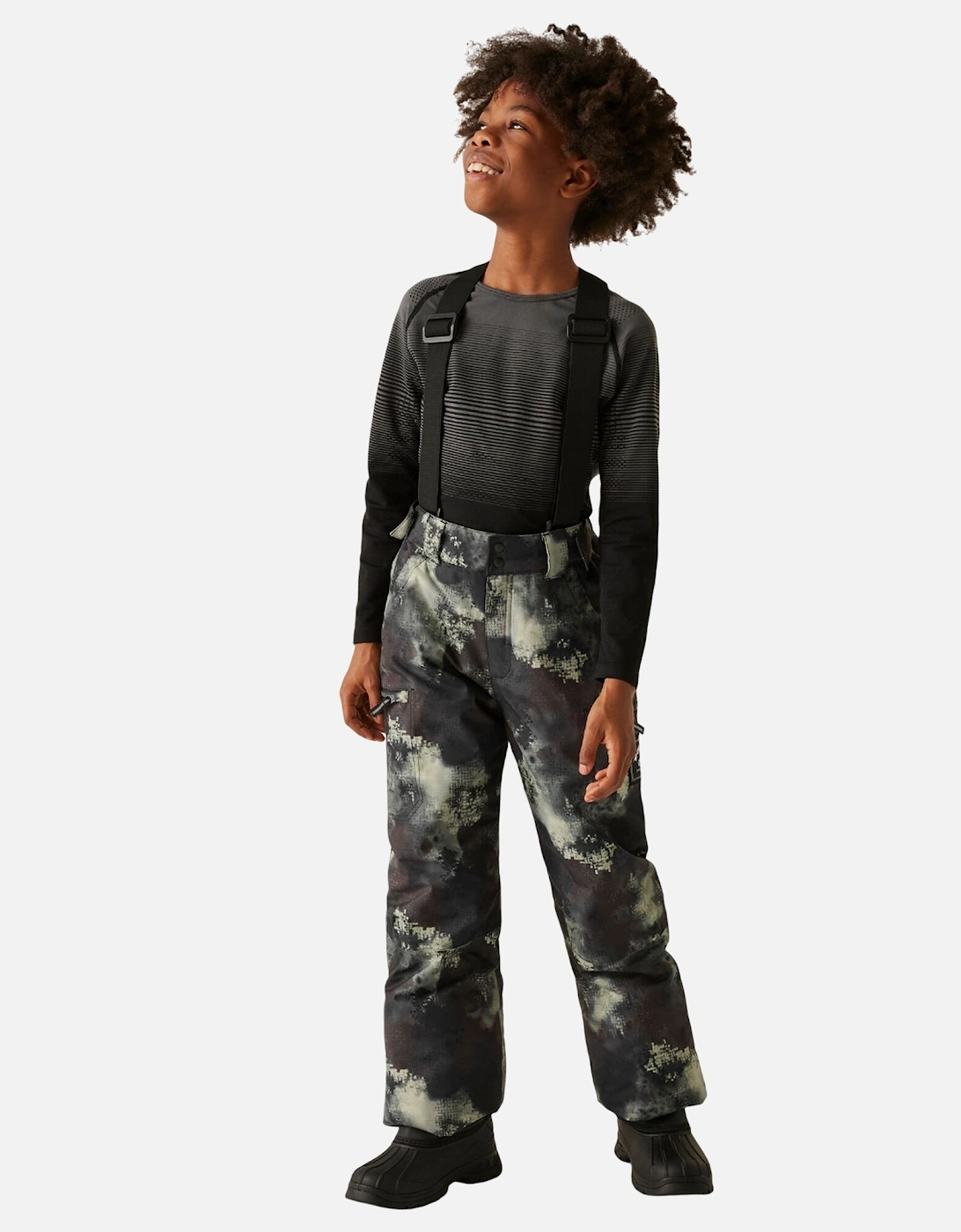Childrens/Kids Pow II Waterproof Distressed Ski Trousers