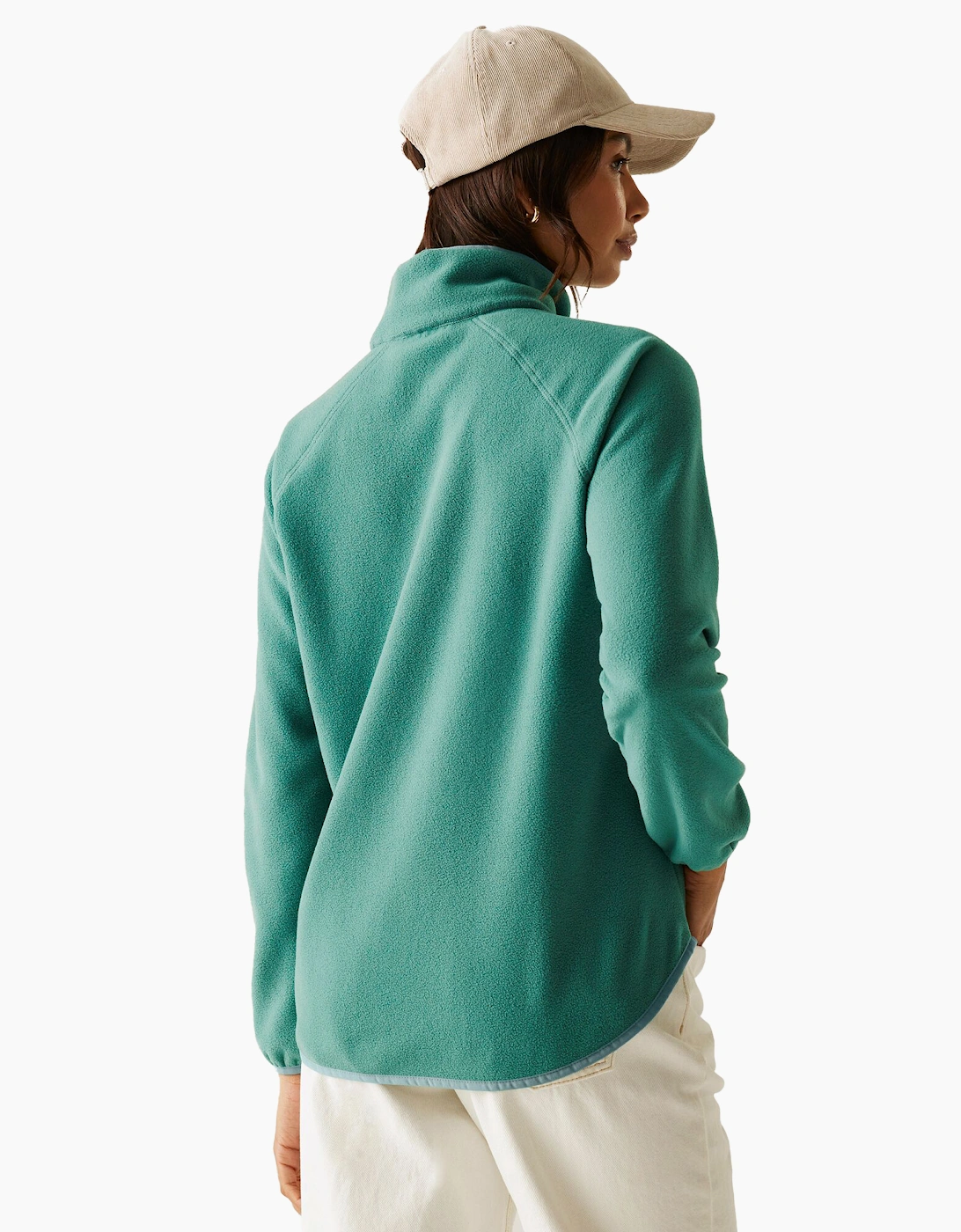 Regatta Women's Cream/White / Frankie Quarter Zip Fleece Top - Size 16 UK