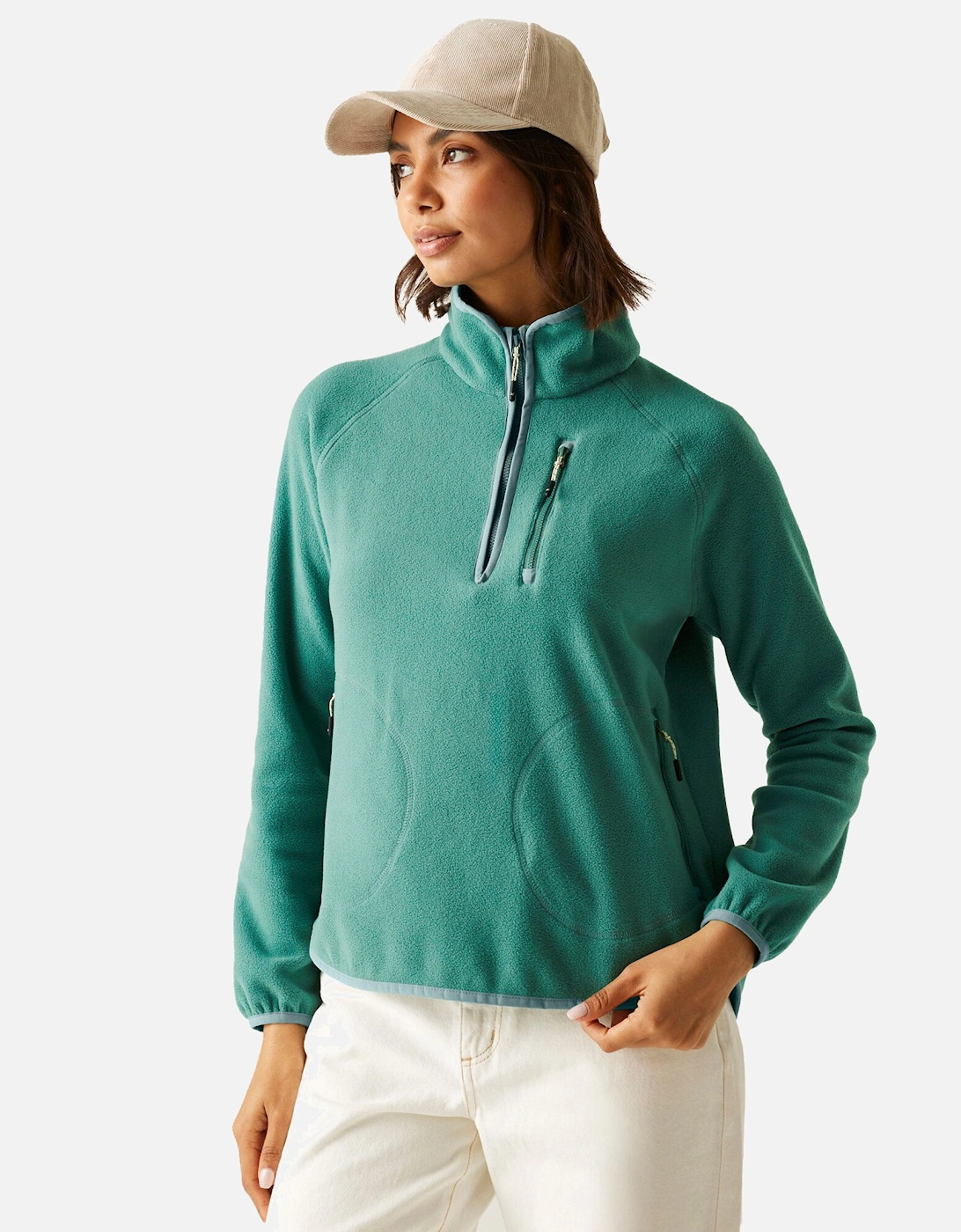 Womens/Ladies Frankie Quarter Zip Fleece Top