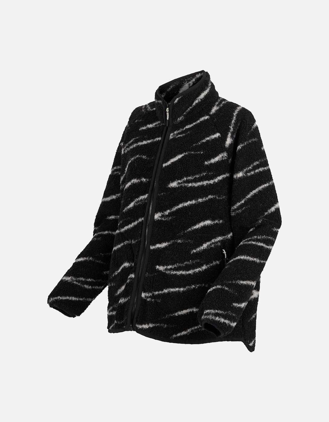 Womens/Ladies Frankie Abstract Borg Full Zip Fleece Jacket