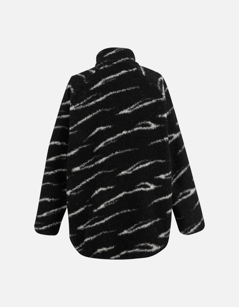 Womens/Ladies Frankie Abstract Borg Full Zip Fleece Jacket