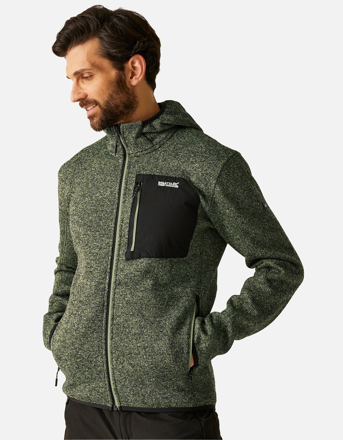 Mens Newhill Marl Full Zip Fleece Jacket