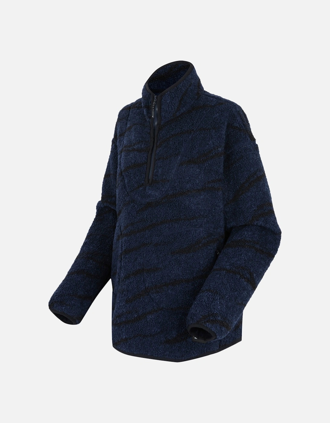 Womens/Ladies Frankie Abstract Borg Half Zip Fleece Jacket