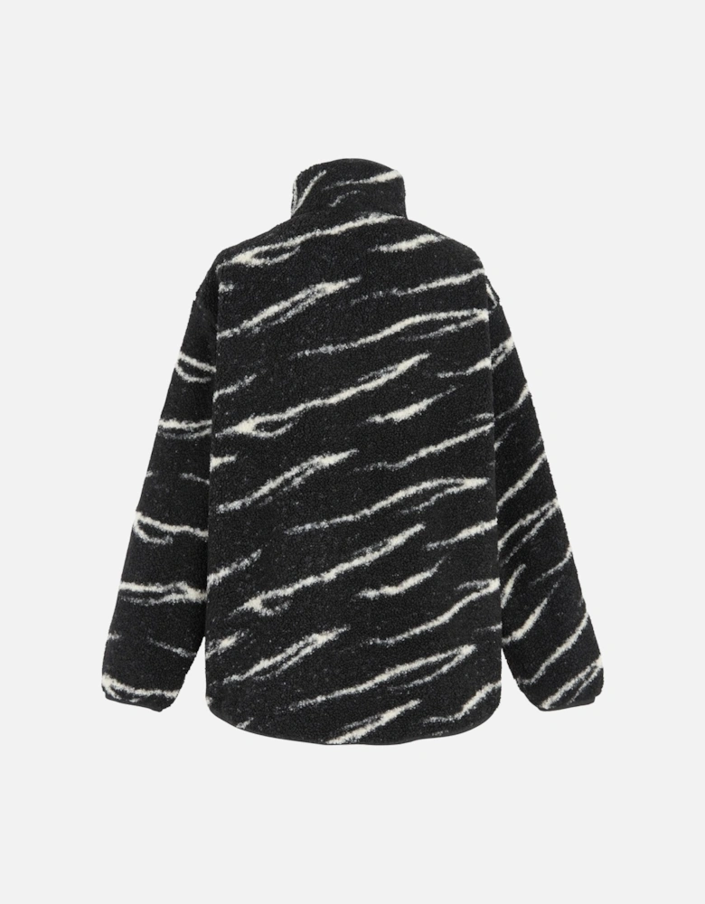 Womens/Ladies Frankie Abstract Borg Half Zip Fleece Jacket