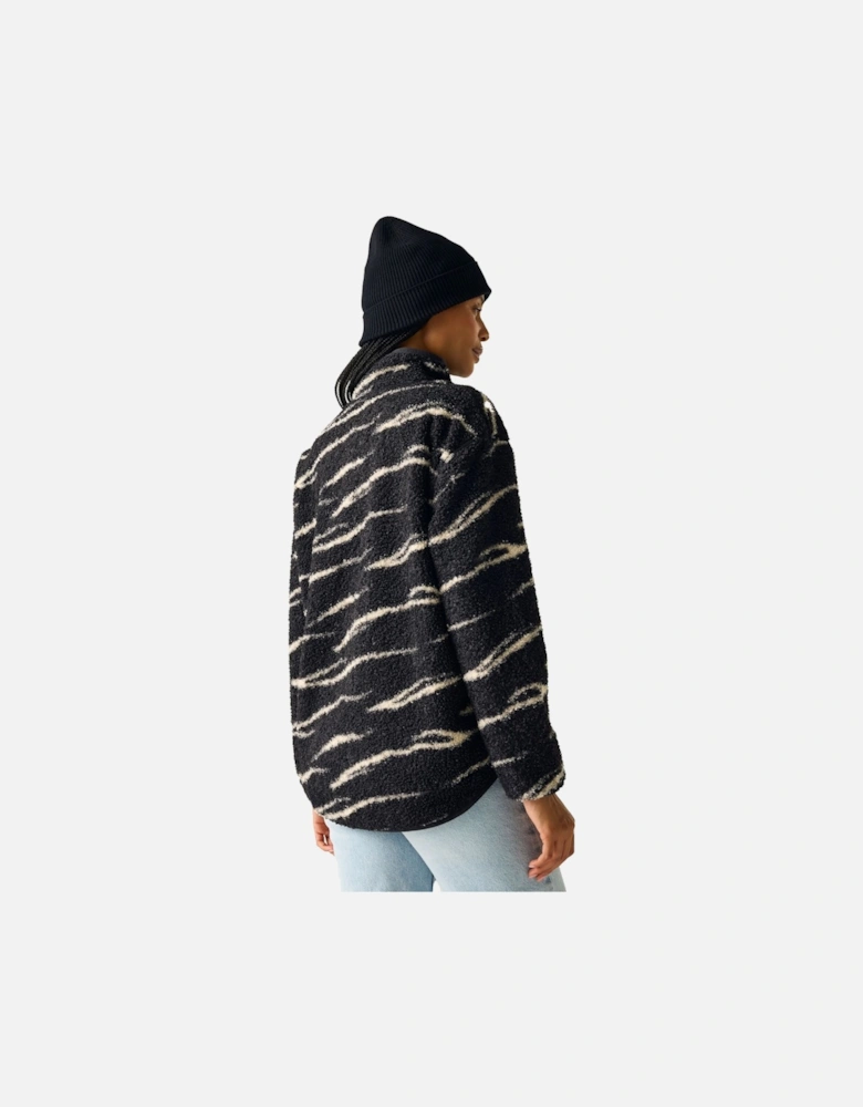 Womens/Ladies Frankie Abstract Borg Half Zip Fleece Jacket