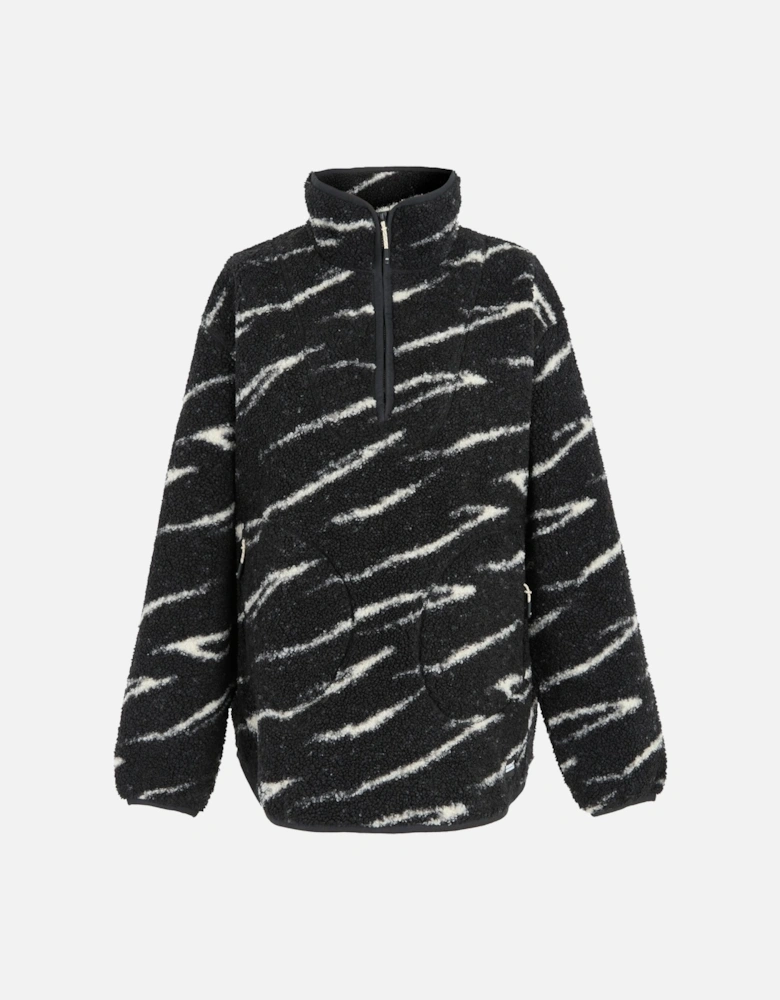 Womens/Ladies Frankie Abstract Borg Half Zip Fleece Jacket