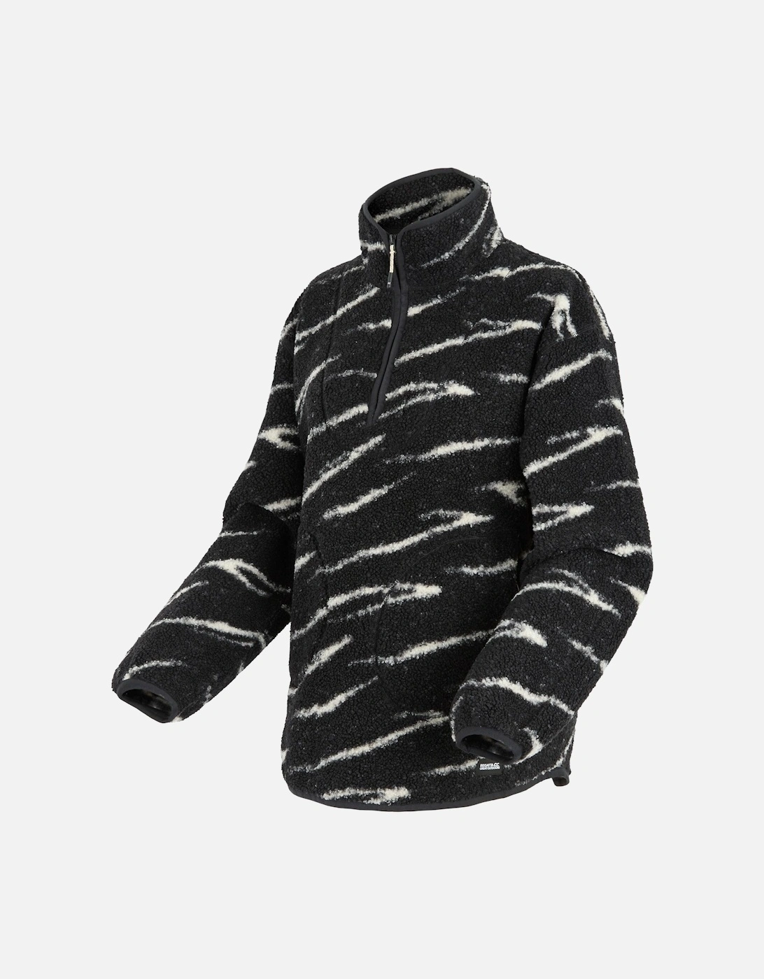 Womens/Ladies Frankie Abstract Borg Half Zip Fleece Jacket