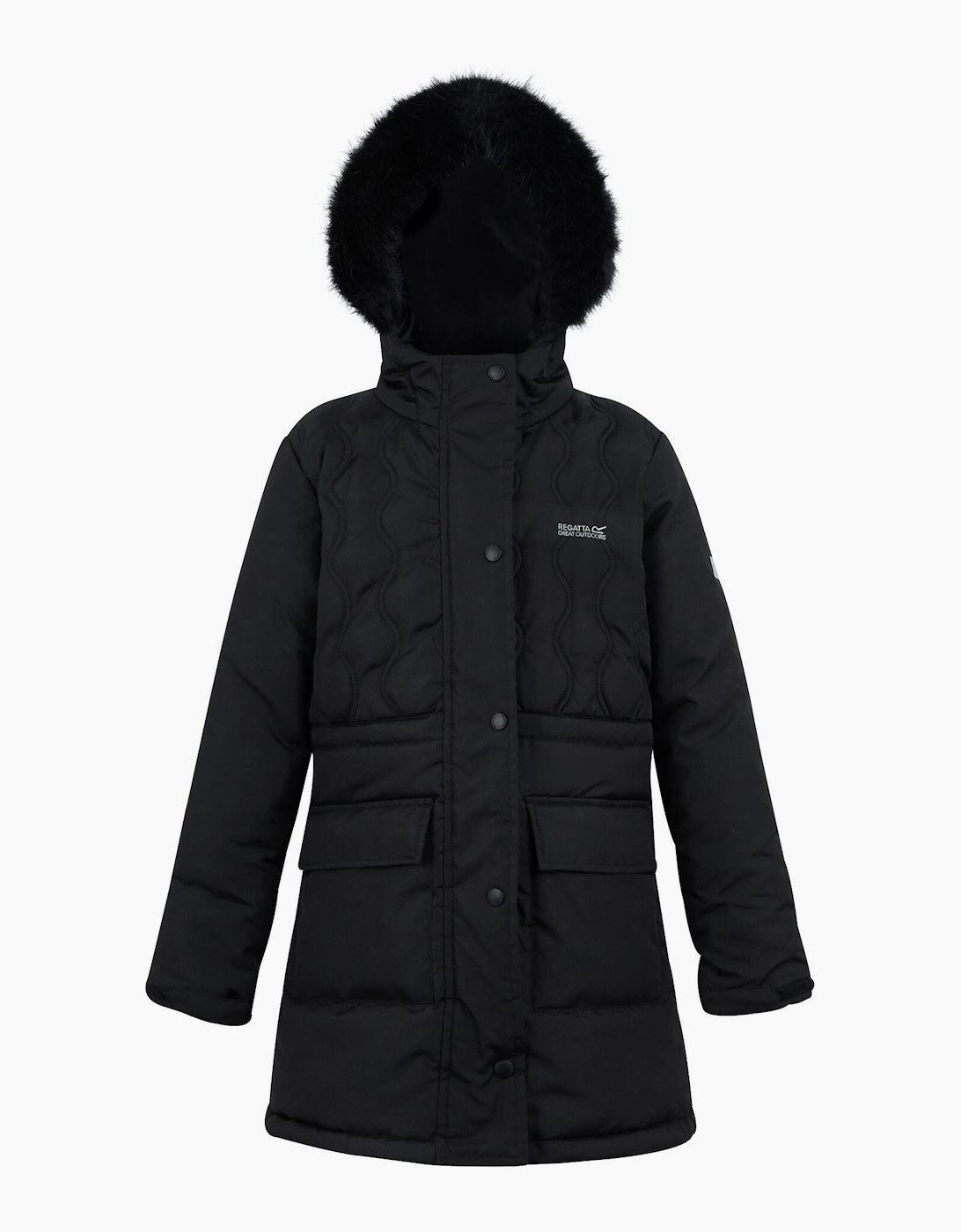 Regatta Unisex Black Childrens/ Fabrizia Ii Quilted Jacket - Size 5 Years/6 Years Kids