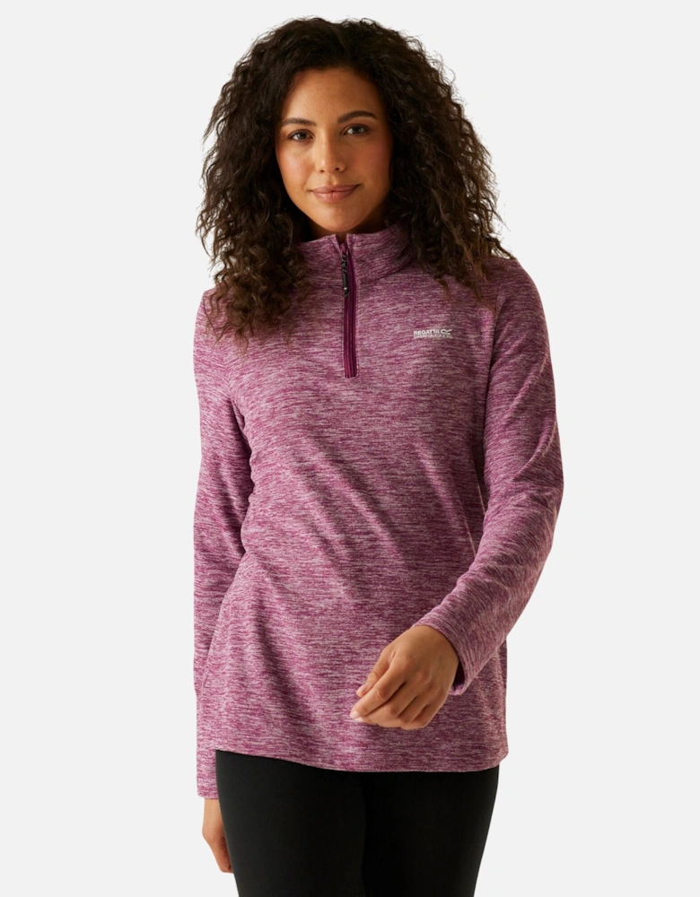 Womens/Ladies Sweetheart Quarter Zip Fleece Top