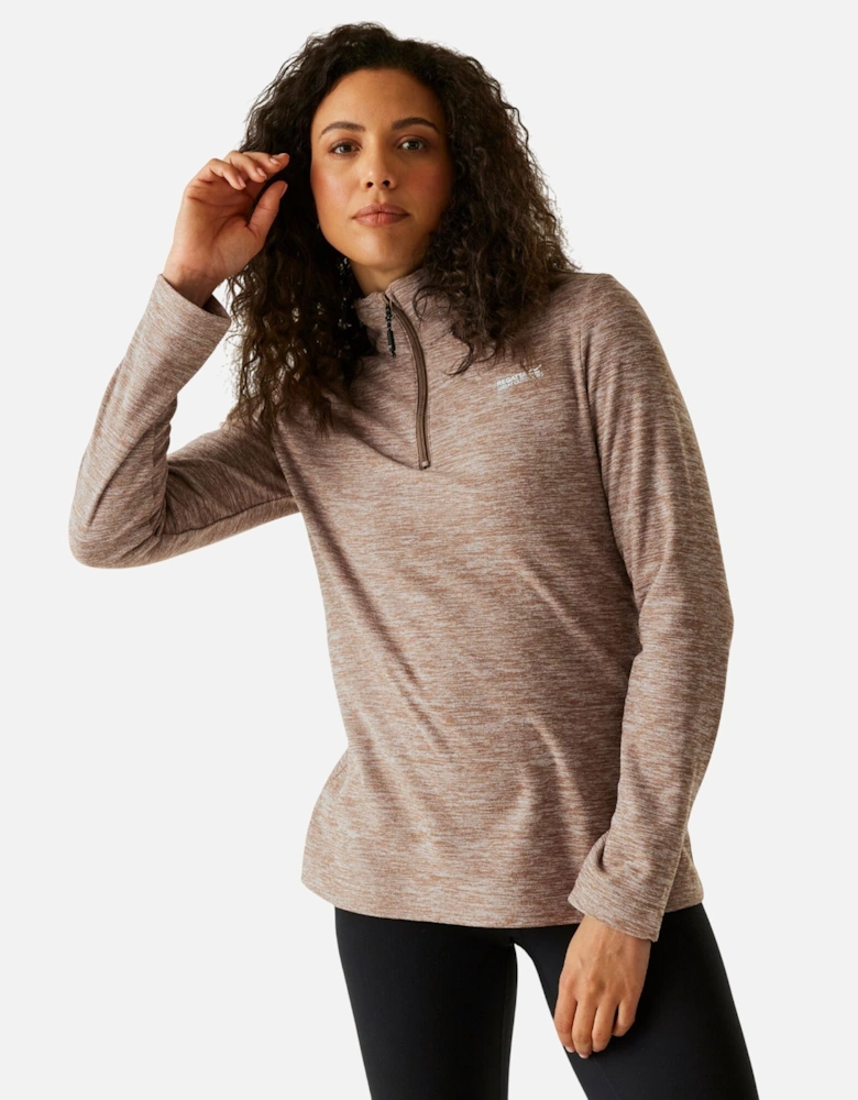 Womens/Ladies Sweetheart Quarter Zip Fleece Top