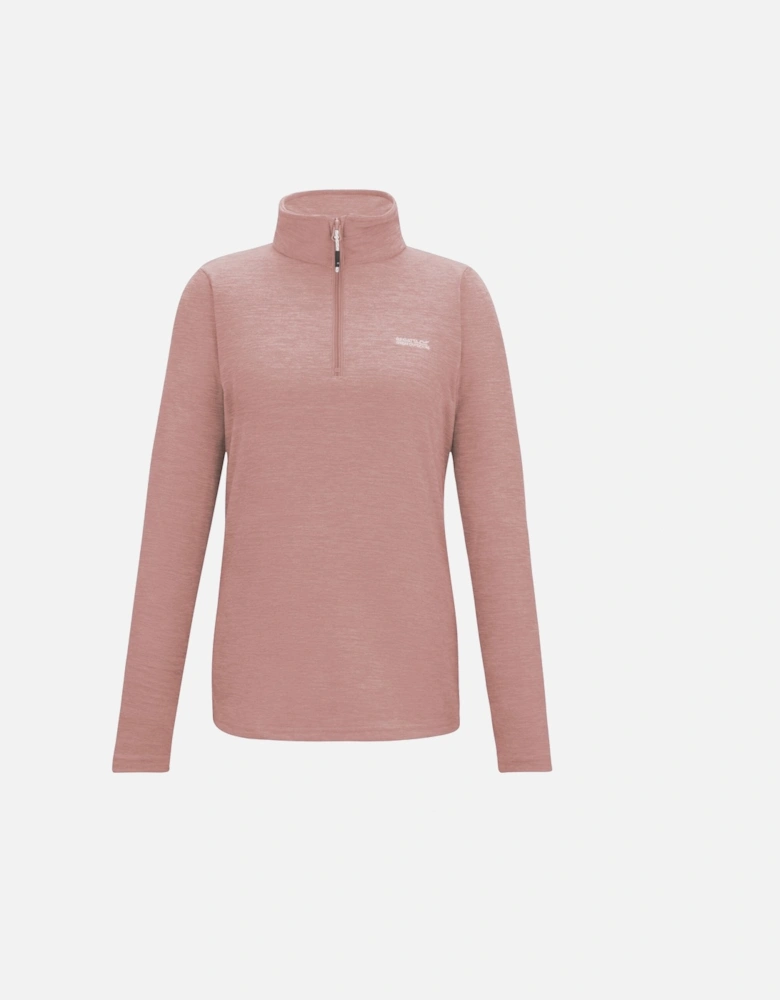 Womens/Ladies Sweetheart Quarter Zip Fleece Top