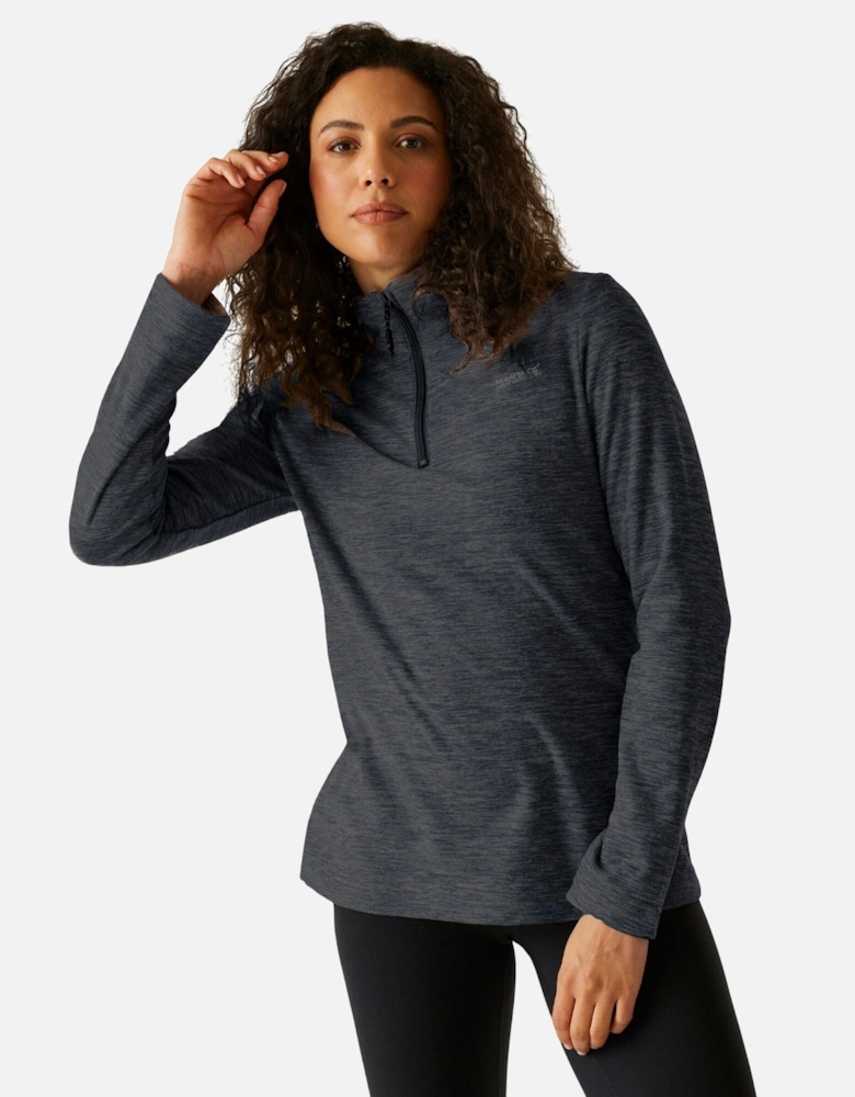 Womens/Ladies Sweetheart Quarter Zip Fleece Top