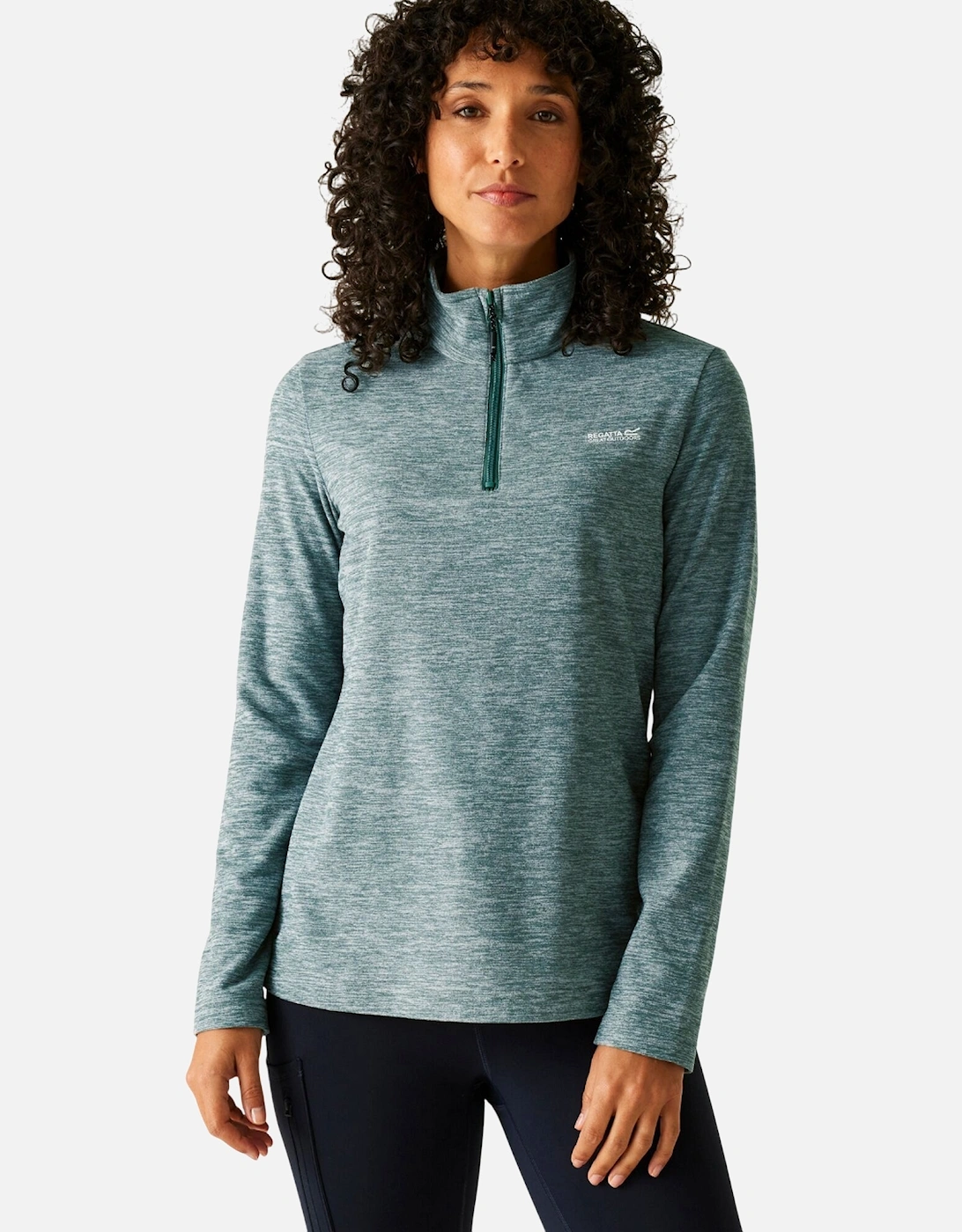 Womens/Ladies Sweetheart Quarter Zip Fleece Top