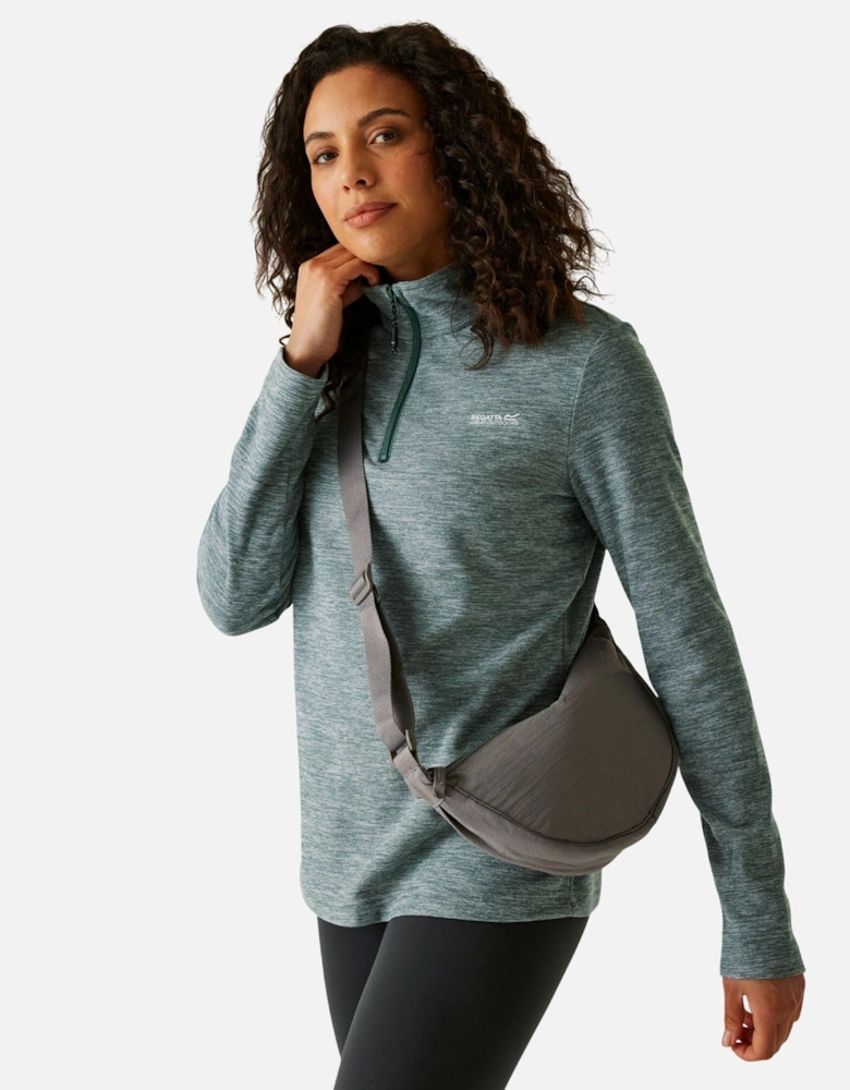 Womens/Ladies Sweetheart Quarter Zip Fleece Top